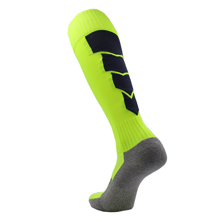 Children Arrow Football Socks Towel Bottom Knee Highs Stockings Sports Compression Soccer Socks 